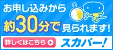 スカパー！はお申し込みから約30分で視聴可能。詳しくはこちら